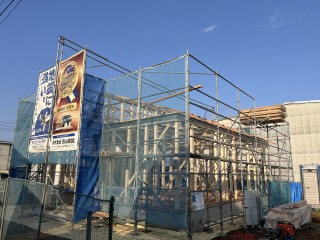 ミニマムな平屋の上棟